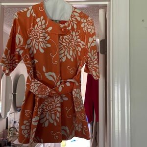 Virginia Taylor belted top